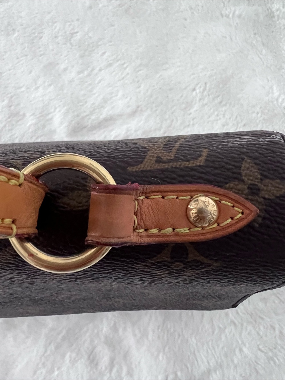Louis Vuitton Cluny BB with Two-tone Crossbody Strap and Dust Bag, Monogram - Picture 9 of 16